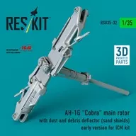 1 / 35AH-1G Cobra Rotor Hub w / Deflector (Initial Type) (for ICM) Detail-Up Parts [RSKU35-0032]