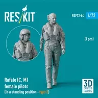 1/72 Rafale C/M Female Pilot Standing Posture 2 Garage Kit [RSKF72-0064]