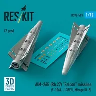 1/72 AIM-26B(Rb.27)獵鷹空對空導彈(2枚裝)細節設計[RSK72-0503]