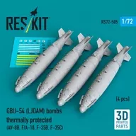 1 / 72GBU-54 LJDAM Bomb (Navy Type) (4 Pieces) Detail-Up Parts [RSK72-0505]