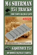 T51 Crawler for 1/48 M4 Shaman (For Tamiya M4/M4A1) (3D Printer) Detail Up Parts [TRM3D48028]