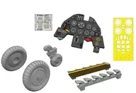 1/72 Bf109G-6 LookPlus Instrument Panel w / Parts Set (for Tamiya) "LookPlus Series" Detail-Up Parts [EDU674028]