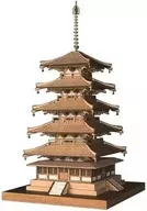 Model 1/150 Five-storied pagoda of Horyu-ji Temple Wooden Kit