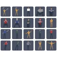 1/200 WW. II U. S. Navy Air Deck Mechanics (50 pcs) 3D Printer Garage Kit [TRFP20013]