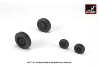 1/48 F-101 Voodoo Dead Weight Deformation Wheel Detail Up-Parts [AMRAW48318]