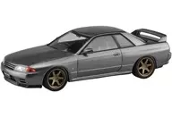 1/32 ニッサン R32スカイラインGT-R カスタムホイール(ガングレーメタリック) 「楽プラ スナップキットシリーズ No.14CU-GG」 [202876]