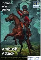 1/35 インディアン戦争2体+馬・茂みからの攻撃・英軍騎乗将校＋米原住民・18世紀 [MB35248]