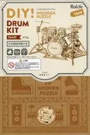 つくろう! 3Dウッドパズル ドラム 木製キット [TG409]