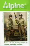 1/35 WWII アメリカ陸軍 第29歩兵師団歩兵セット(2体入) レジンキャストキット [AM35335]