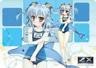 Kazumi Kagamihara (Swimsuit) Rubber Play Mat Z/X-Zollions of Enemy X - "Broccoli Treka Item KUJI Z/X-Zillions of Enemy X -" E Award Final Draw Award