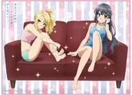 TCG All-Purpose Play Mat Rascal Does Not Dream of Bunny Girl Senpai "Asaginu & Nodoka"