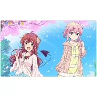 Machikado Mazoku rubber mat (Play Mat) Yuko & Momo / Sakura