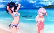 Grid Man Universe rubber mat (Play Mat) Takararoku Hana & Akane Shinjo / Swimwear