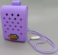 カード迷路 ぐるり森大冒険 カード用ポーチ(デッキケース/縦型) 穴開き(紫) アトラクションバトル景品