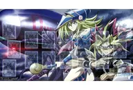 【遊戯王】プレイマット 武藤遊戯＆ブラック・マジシャン・ガール＆ブラック・マジシャン 強欲で謙虚なイベント/強謙イベント準備会