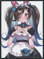 【ウマ娘 プリティーダービー】スリーブ ライスシャワー メイド(MOKO) エアこみトレ38/ミッドナイトブルー