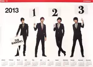 THE BAWDIES 2013 Poster Calendar "CD THE BAWDIES / 1-2-3" Purchase benefits