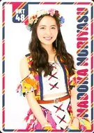 森保まどか(HKT48) 2016年4月～2016年9月ポケットスクールカレンダー 「CD 74億分の1の君へ」 初回プレス分封入特典