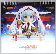 ねんどろいど 2018年度卓上スクールカレンダー ワンダーフェスティバル2018冬 配布品 