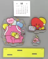 TATA(ブイ) 2022年度アクリルスタンドカレンダー PARTY 「BT21」