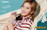 サナ(TWICE) カレンダーカード(2019.07-2019.12) 「CD HAPPY HAPPY」 TSUTAYA購入特典