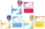 All 3 types set Kyurubepun acrylic perpetual calendar "Gakuen idol Master"