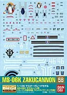 "Mobile Suit Gundam" for Gundam Decal No. 58 1/100 mg MS-06K Zak Canon