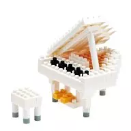 Nano Block NBC 053 Grand Piano White