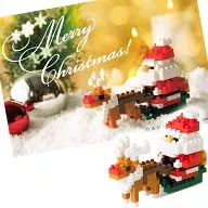 Nanoblock Christmas Card NP059 Santa Claus and Reno A