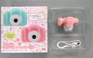 粉红色的迷你数码玩具相机