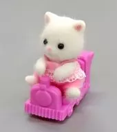 Baby & Teoshiguruma (Kisha) Set (Persian cat) "Sylvanian Families" Morinooya KUJI Prize