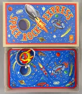 Tin toy tin board rail space rocket express