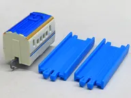 W7系新幹線かがやき(中間車)+直線レール2本 「カプセルプラレール 25周年特別版 いっしょにあそぼう!鉄道と道路をむすぶ鉄橋編」