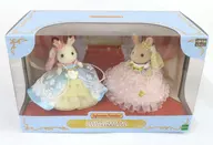 Luxury Dress Pair Set - Chocolate Rabbit and Milk Rabbit - "Sylvanian Family" Sylvanian Family Expo 40 th Limited