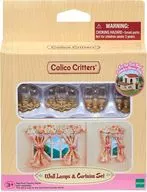 Wall Lamps ＆ Curtains Set -ランプシェード・カーテンセット- 「Calico Critters -シルバニアファミリー-」