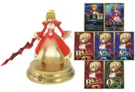 Saber/Nero Claudius + Cartão de Habilidade (mesmo depois de 3 vezes o sol caiu, A) "Fate/Grand Order Duel-collection figure-Vol. 4"