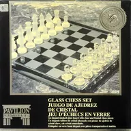 GLASS CHESS SET - Crystal Chess Set - (Clear x Frost)