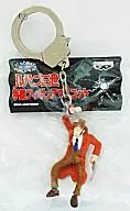 Captain Zenigata, "Lupin III," handcuffs, figure mascot.