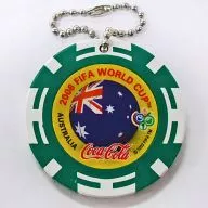 Australian Casino Chip Key Holder "2006 World Cup Coca-Cola Challenge Chip Campaign"