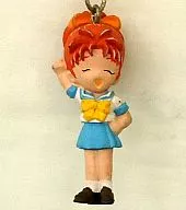 Yumi mujer joven que planta arroz Saotome (Summer Clothes) Toteki Key Holder A Set (SD Type) "Tokimeki Memorial"