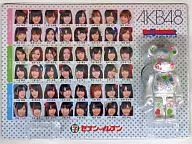 BE @ RBRICK Bear Brick (AKB48 / White) Strap "7-ELEVEN convenience stores ×AKB48"