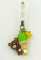 Rilakkuma Charm Strap "Rilakkuma - chá verde Suave Dararan" quioto Limited