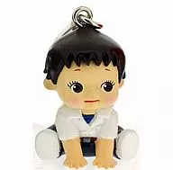 "Rose O'Neill Kewpie x Neon Genesis Evangelion" con Shinji Ikari (uniformado) Kewjohn Netsuke