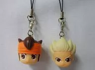 Pair Character Strap "3 ds Soft INAZUMA ELEVEN 1, 2, 3! Legend of Mamoru Endo" Benefit for early purchase