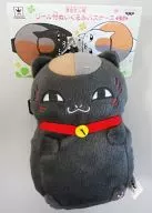"Natsume's BOOK of FRIENDS" Plush toy Pass Case with Black Nyanko Reel