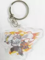 White Kyu Rem Clear Key Holder "DS Soft Pocket Monsters White 2" Pokemon Center Early Purchase benefits