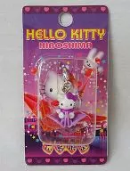 Kitty (Paper Crane) Fastener Mascot 「 Hello Kitty 」 Hiroshima only