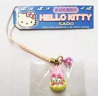 Hello Kitty (Toki) Netsuke (Pink) 「 Hello Kitty 」 Niigata Sado Only