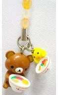 リラックマ＆キイロイトリ チャームストラップ 「リラックマ ～博多ラーメンでだららん～」 福岡限定