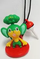 ヤナップ ポケモンストラップ 「劇場版ポケットモンスター ベストウイッシュ 神速のゲノセクト ミュウツー覚醒/ピカチュウとイーブイフレンズ」 セブンイレブン限定